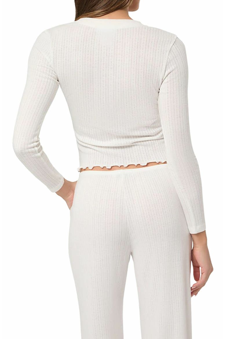 Long Sleeve Crewneck Top, Alternate, color, IVORY
