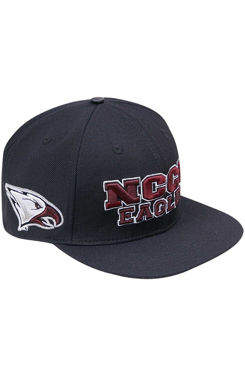 PRO STANDARD Men's Pro Standard Black North Carolina Central Eagles Arch Over Logo Evergreen Snapback Hat, Main, color, 