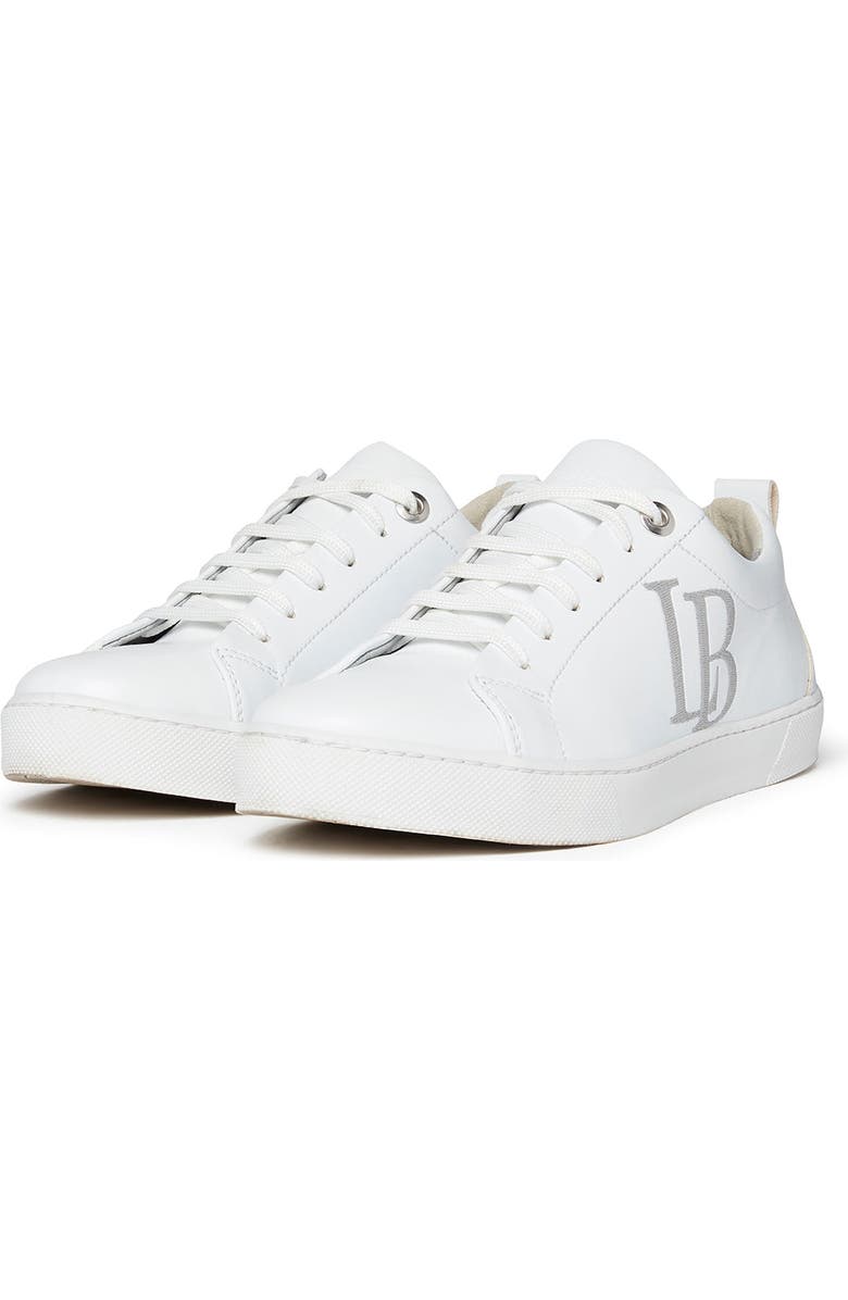 LaBante London LB White Apple Leather Sneakers Women, Alternate, color, White