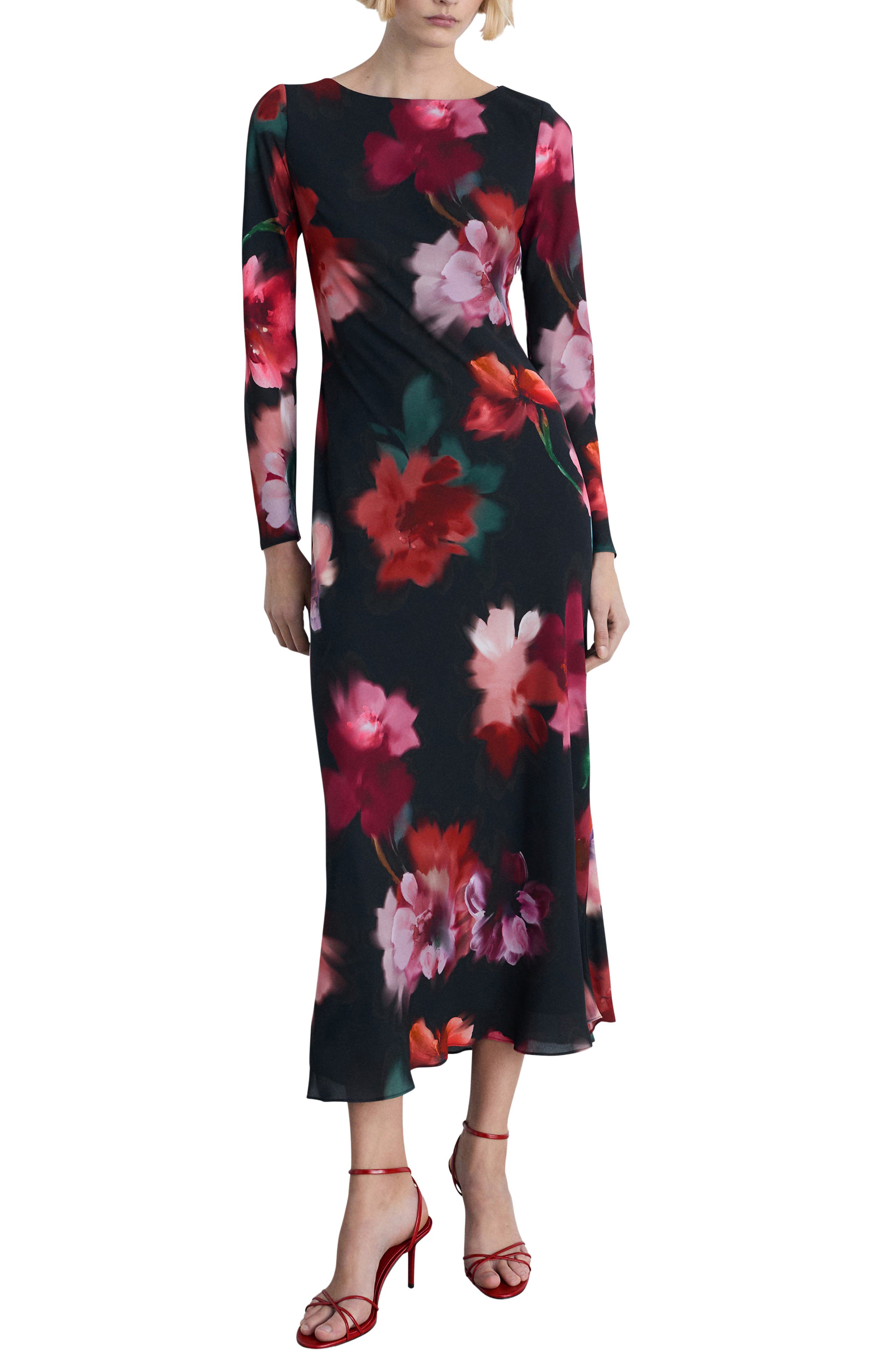 MANGO Allegra Long Sleeve Dress