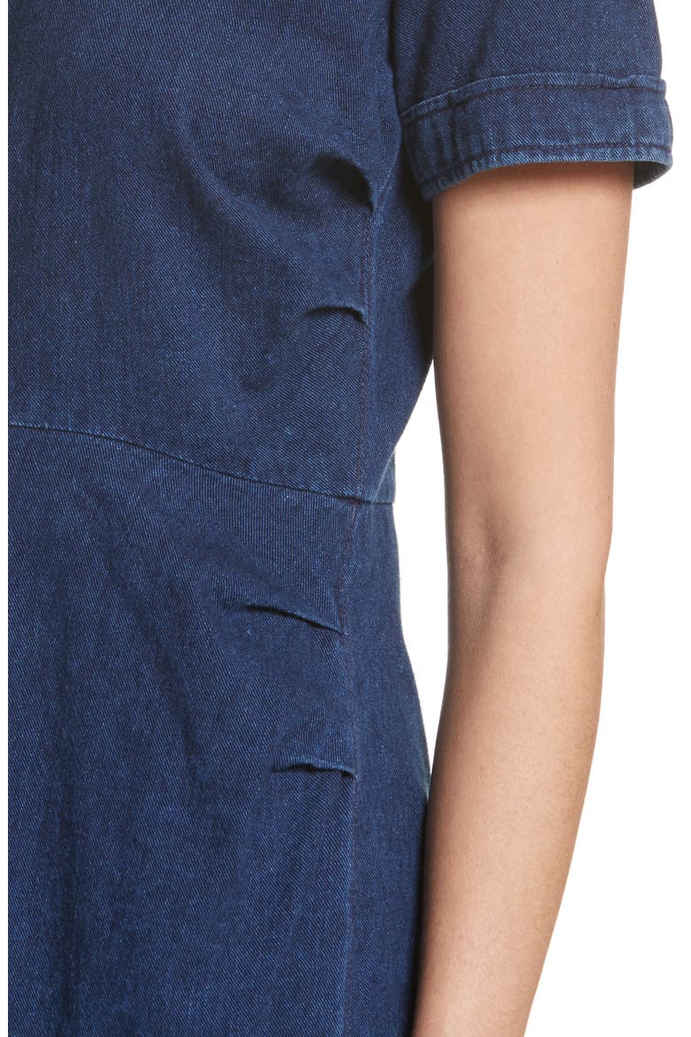 Extend Denim Dress, Alternate, color, DARK INDIGO