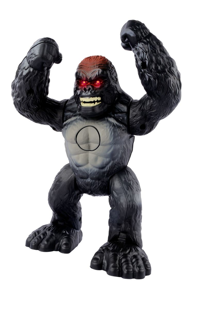 Red Box Walking Gorilla with Light 
Sound, Alternate, color, Gray