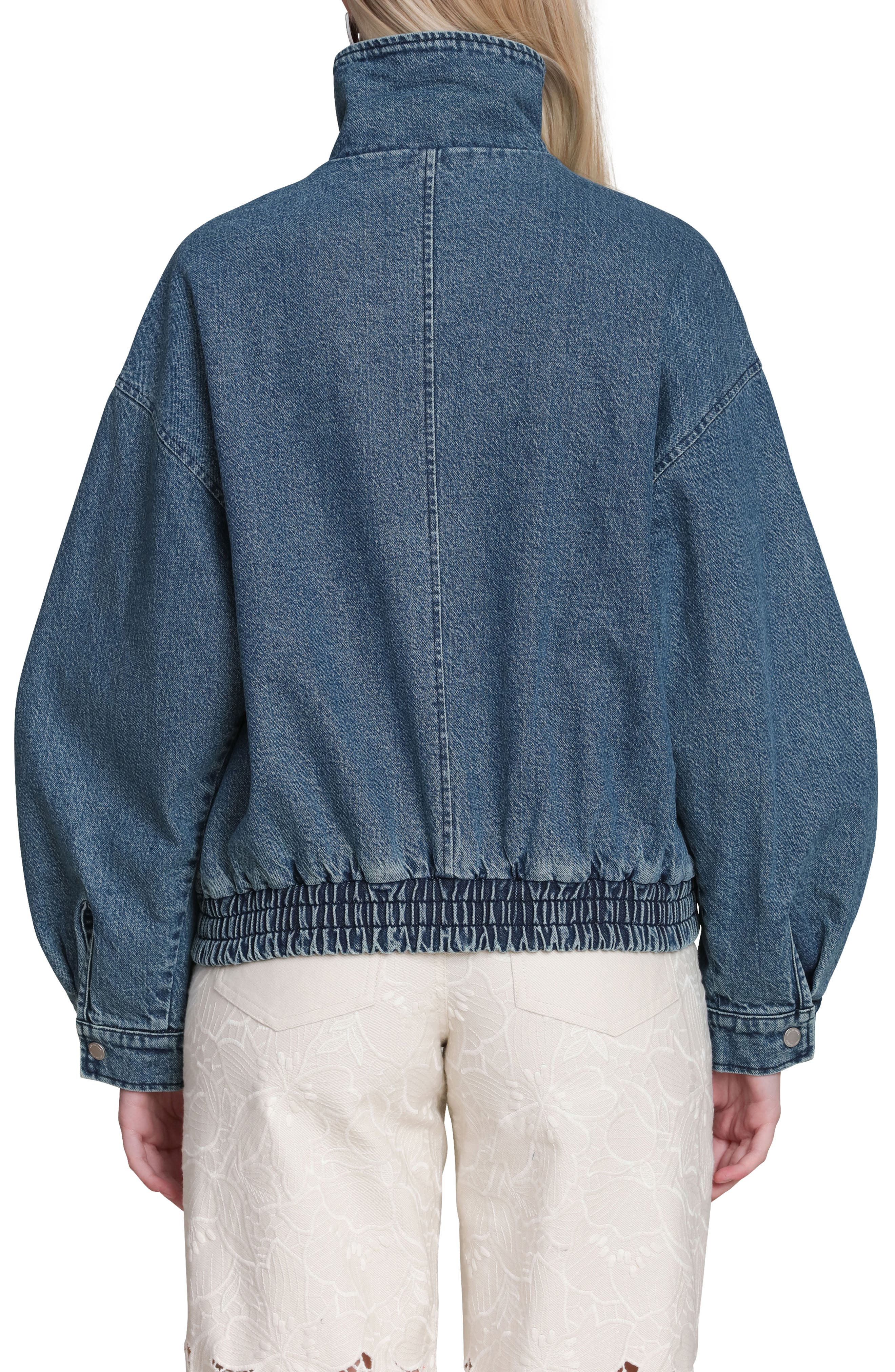 Denim Bomber Jacket - image 2