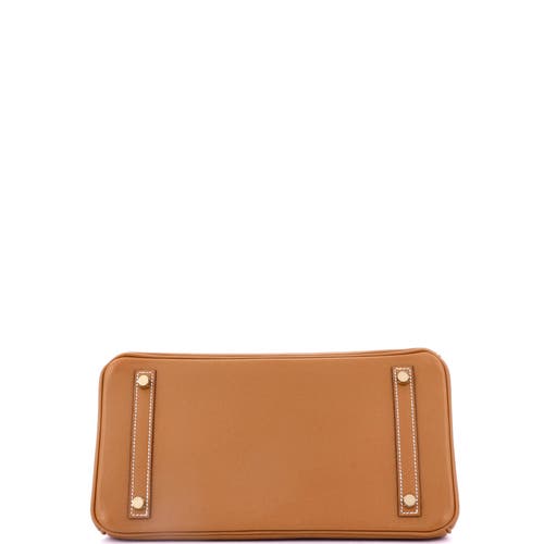 Pre-owned Hermes Hermes Birkin Handbag Brown Epsom With Gold Hardware 30 In Brown