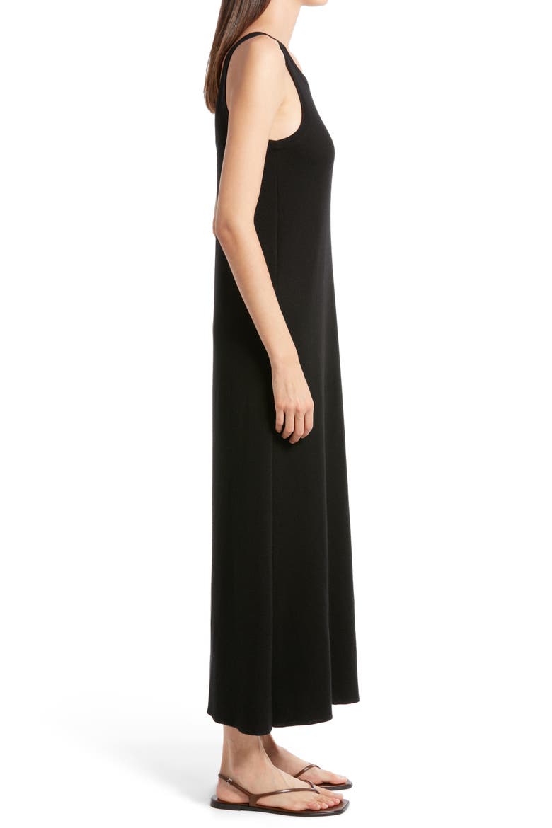 Cloveri Sleeveless Cashmere & Silk Maxi Dress, Alternate, color, BLACK