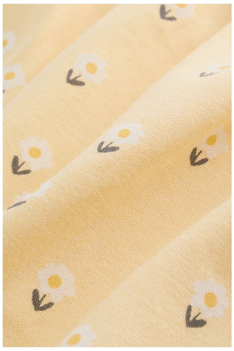 Floral Overalls & Bodysuit Set, Alternate, color, YELLOW