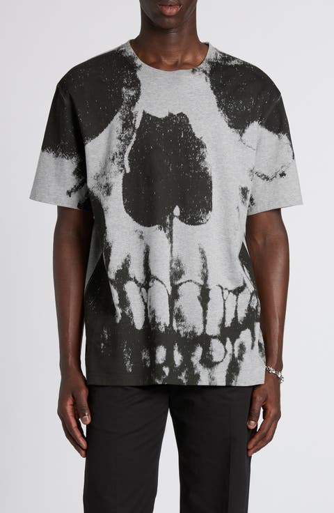 Skull Print Graphic T-Shirt