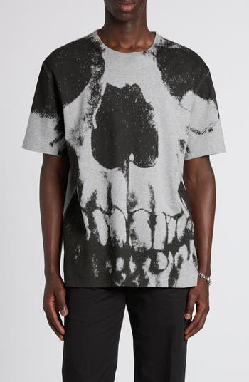 Tシャツ・カットソー alexander mcqueen SKULL PRINT T-SHIRT (781993_QTAA60909) Alexander McQueen skull-print Cotton T-shirt | White