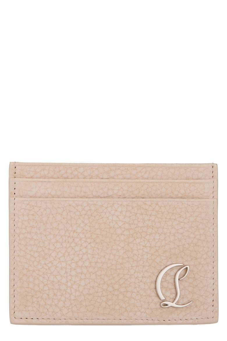 Mooncrest Card Holder, Main, color, BG3E-BEIGE/ SILVER