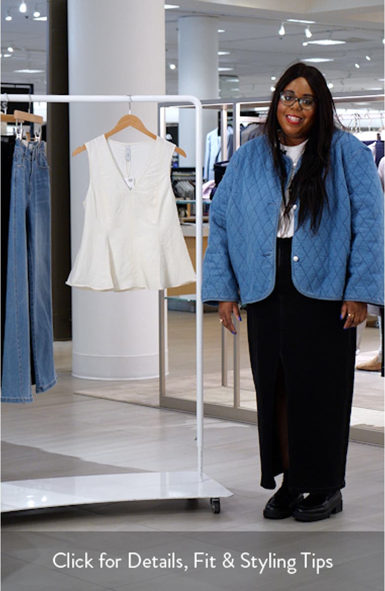 Sleeveless Peplum Top, sales video thumbnail