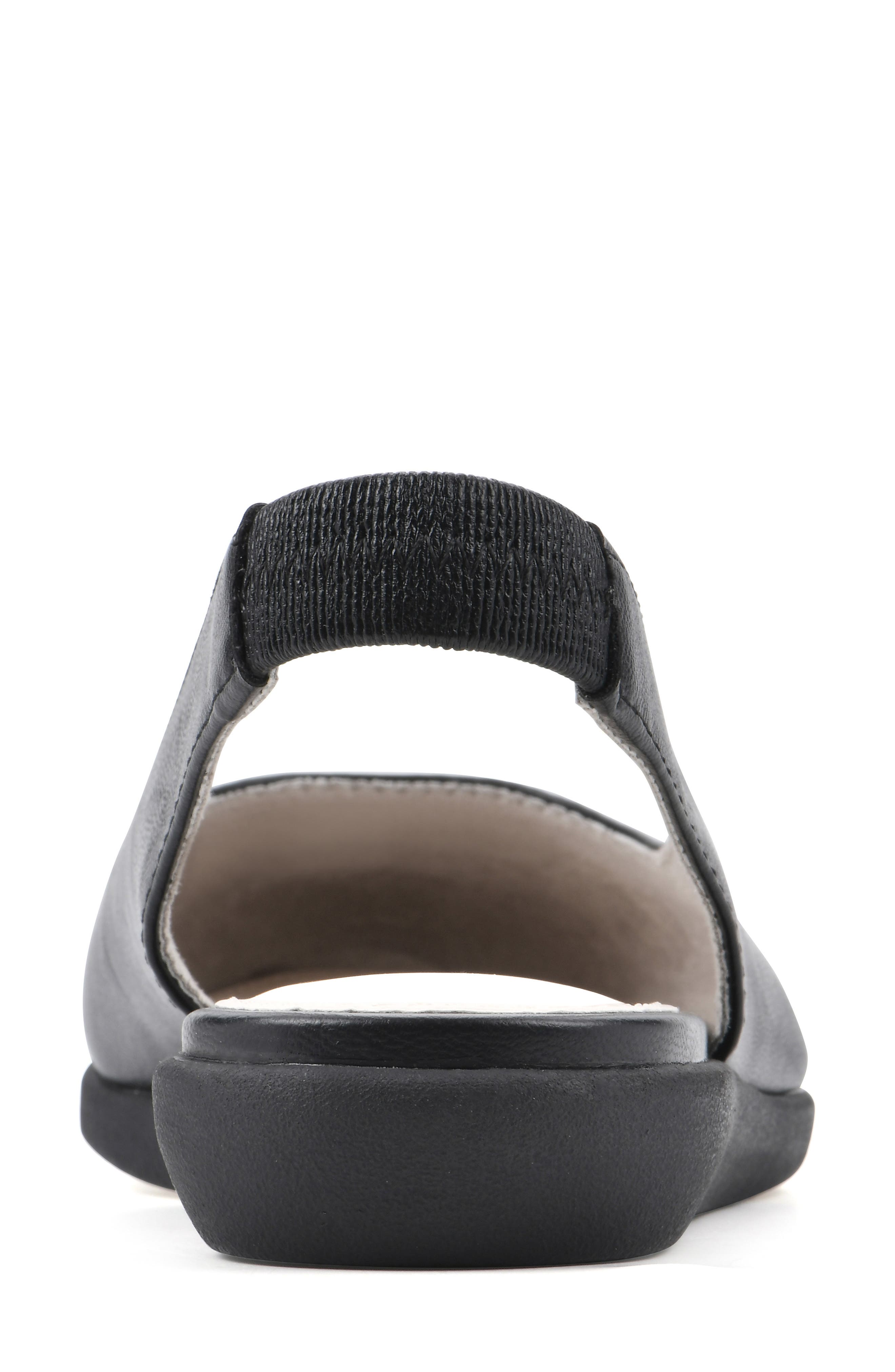 CLIFFS BY WHITE MOUNTAIN Memory Slingback Flat, Alternate, color, Black/ Smooth