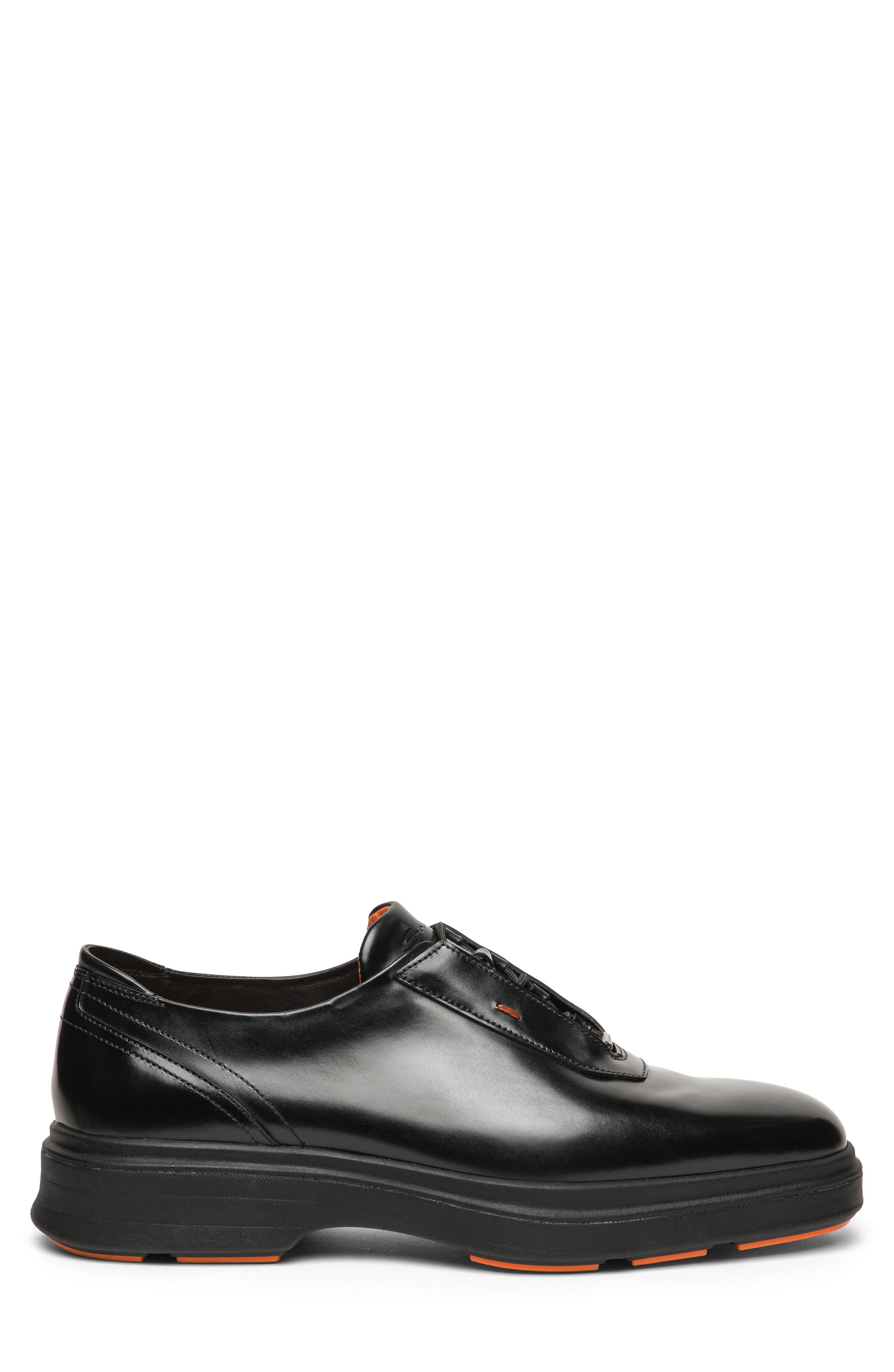 Santoni Easy Nova Derby, Alternate, color, Black