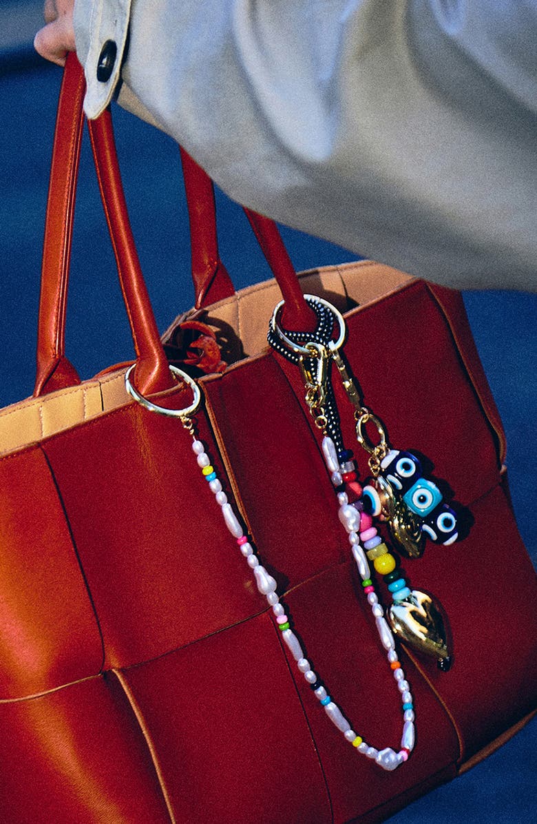 BaubleBar Free Spirit Bag Charm, Alternate, color, Gold Multi