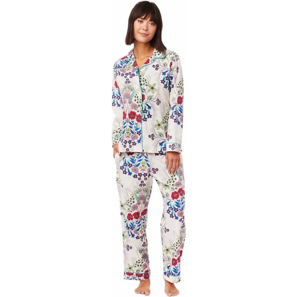 The Cat's Pajamas Luxe Pima Pajama Set In Pink
