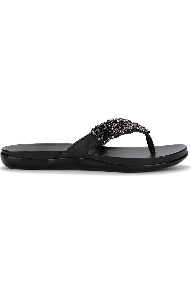 Kenneth Cole Reaction Glam-Athon Embellished Thong Sandal, Alternate, color,