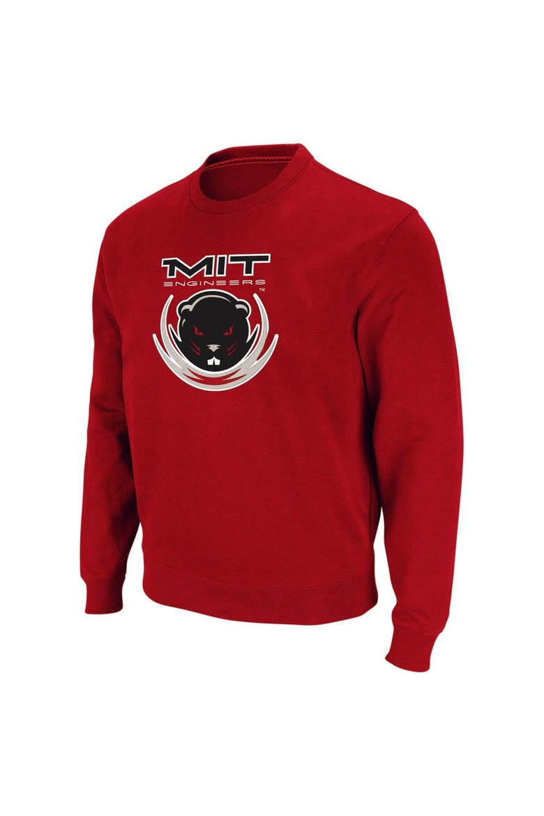 Men's Colosseum Cardinal MIT Engineers Arch & Logo Sweatshirt, Alternate, color, Cardinal