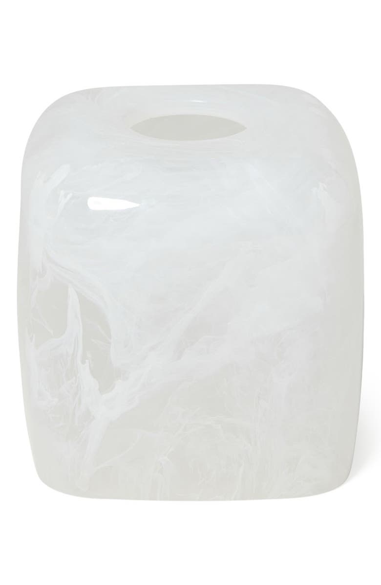 ROSELLI TRADING COMPANY Clouds Tissue Box Cover, Main, color, White