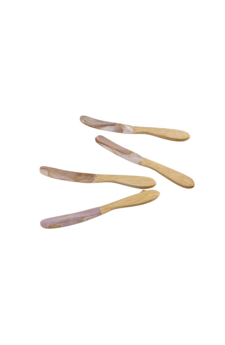 Be Home Serin Shell Spreaders - Set of 4, Main, color, Natural
