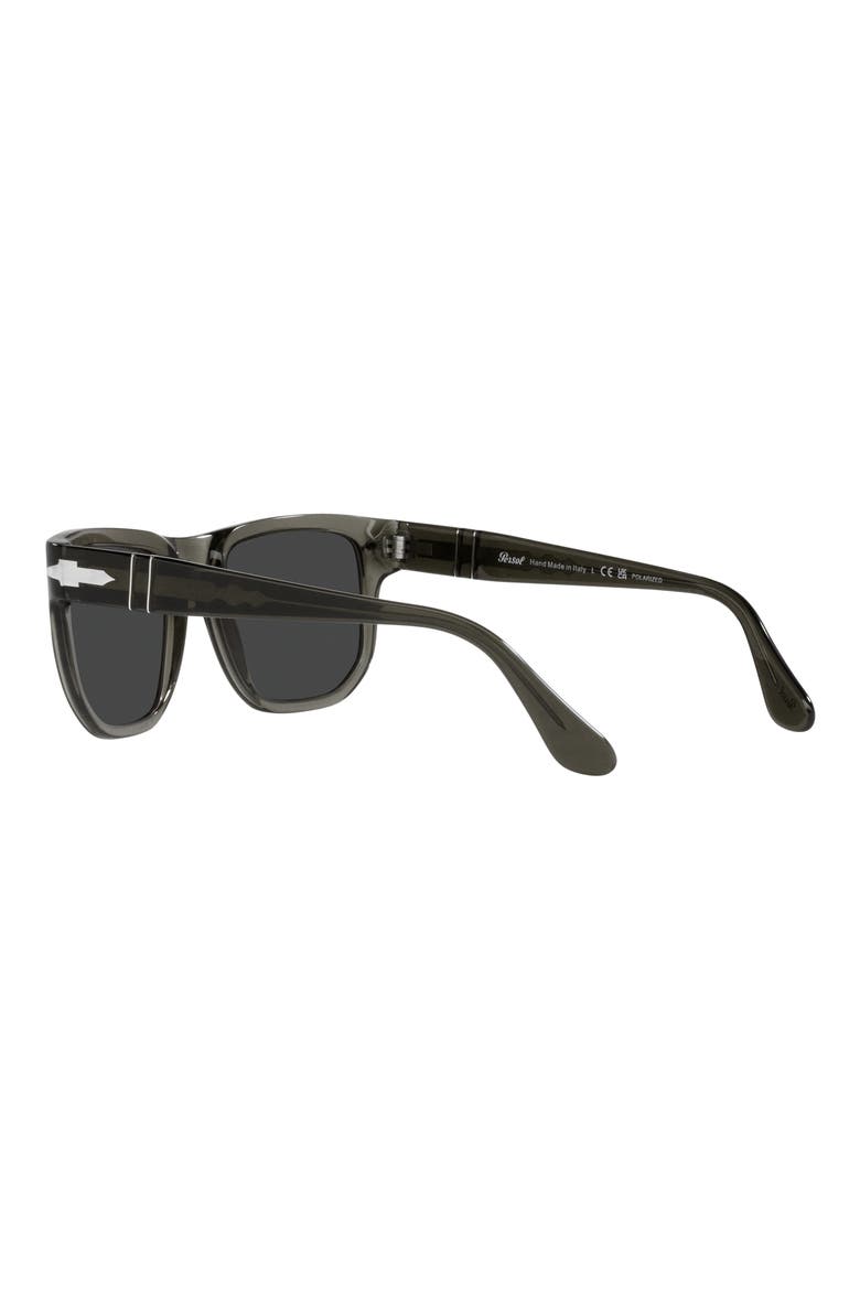 55mm Polarized Square Sunglasses, Alternate, color, GREY