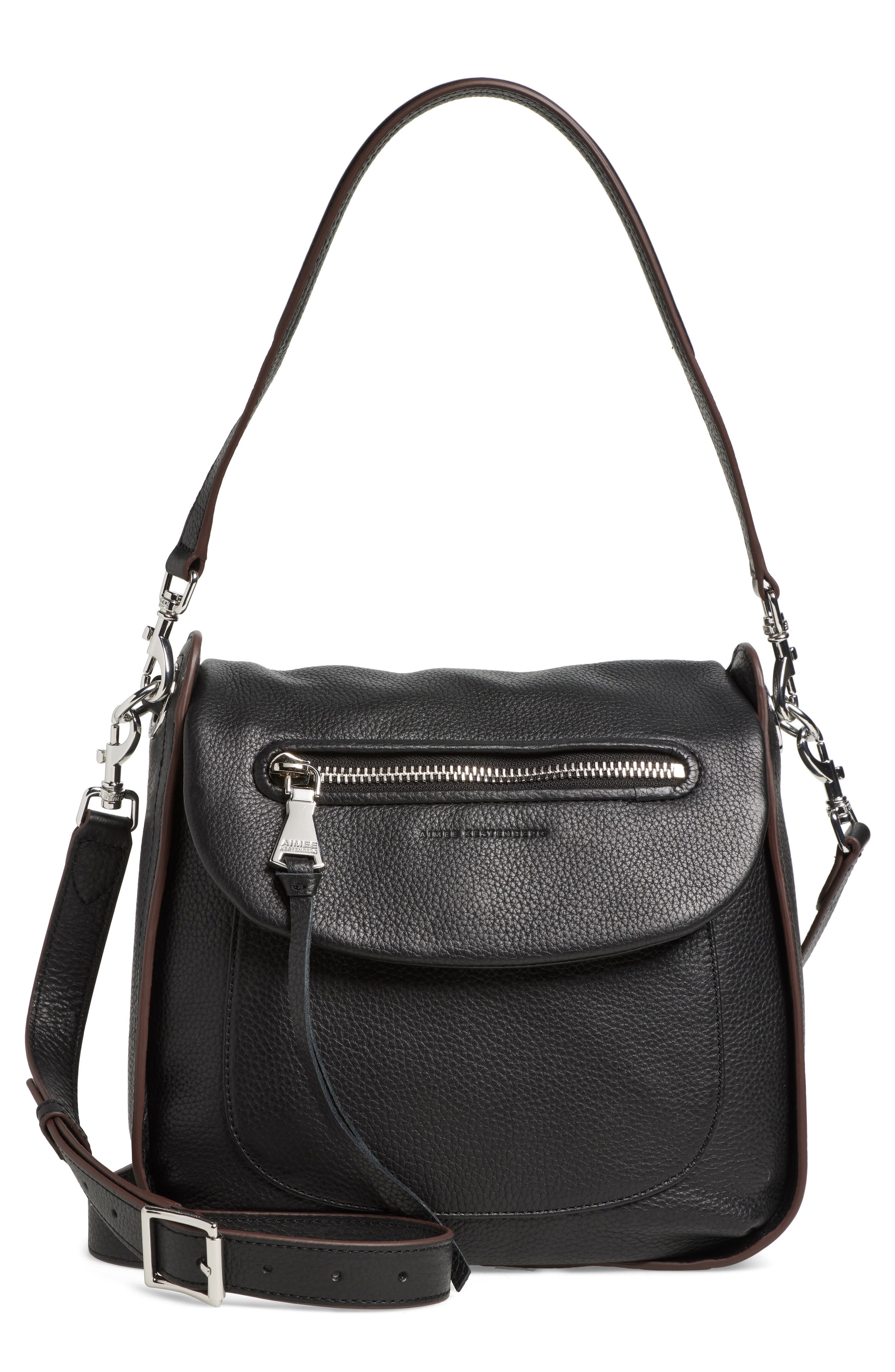 AIMEE Vera Leather Convertible Shoulder Bag