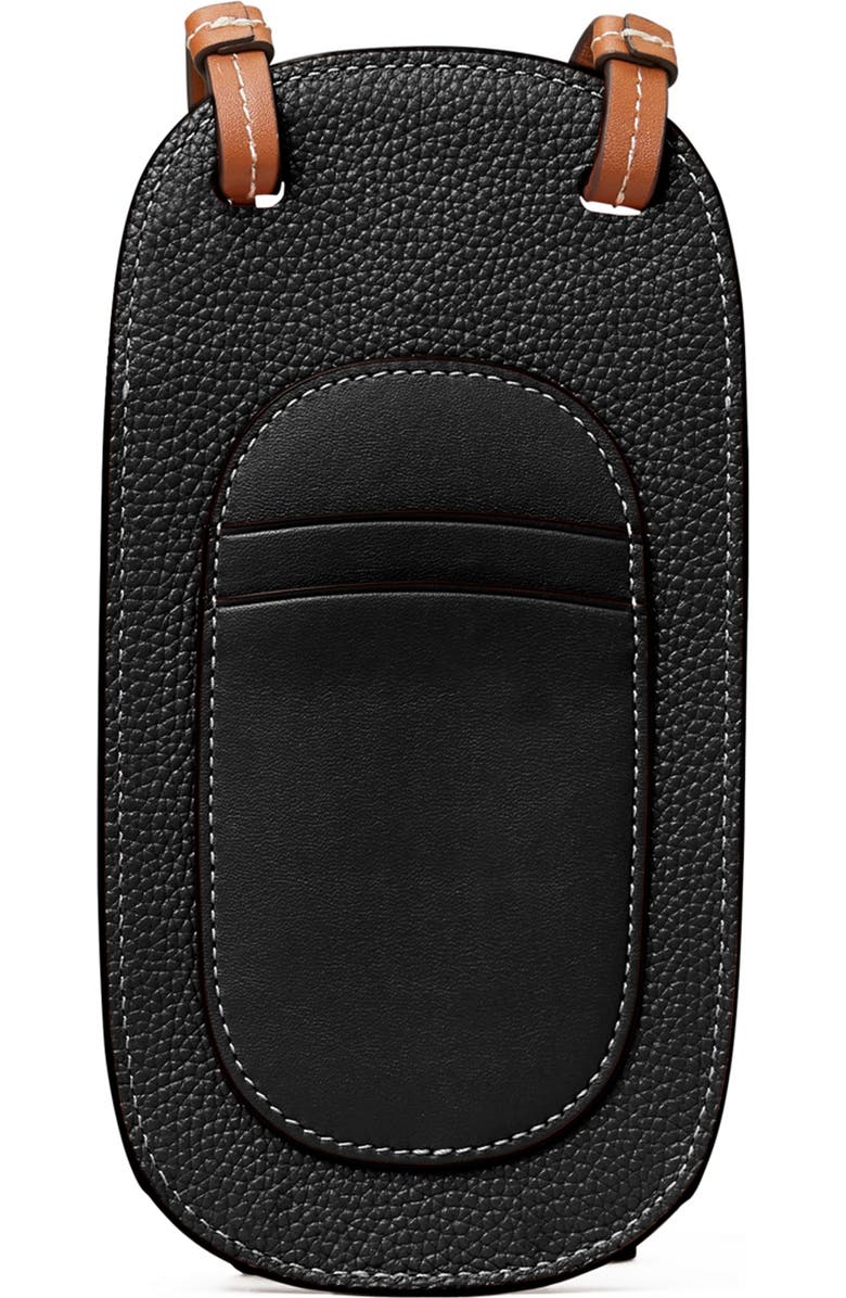 Tory Burch Perry Bombé Leather Phone Crossbody Bag, Alternate, color,