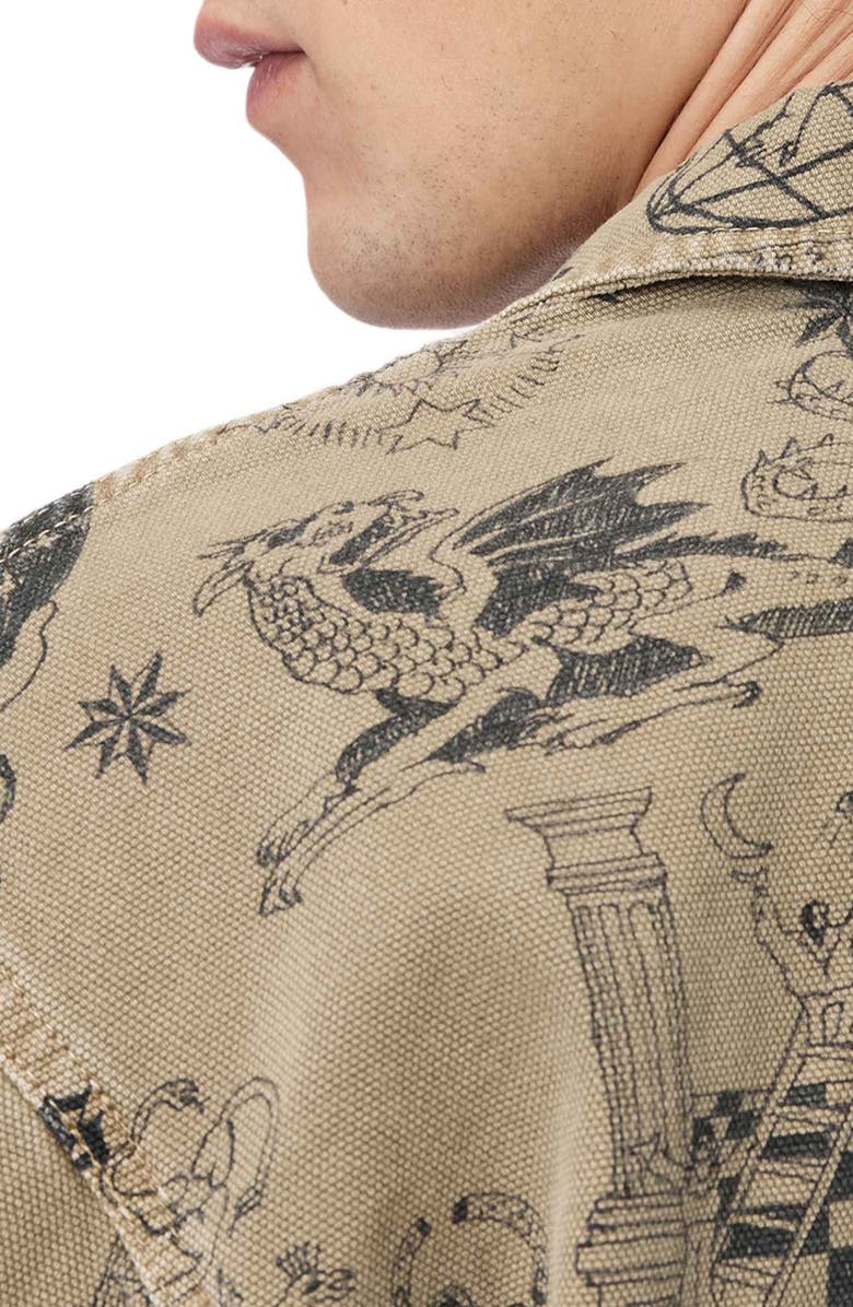 AllSaints Sherb Canvas Shacket, Alternate, color, Sand Brown