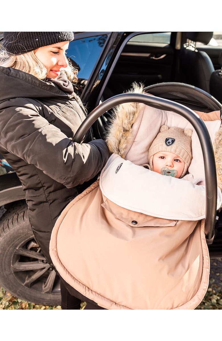 Deux par Deux Baby Unisex Baby Bunting Bag Coffee Designed For Car Seat, Alternate, color, 