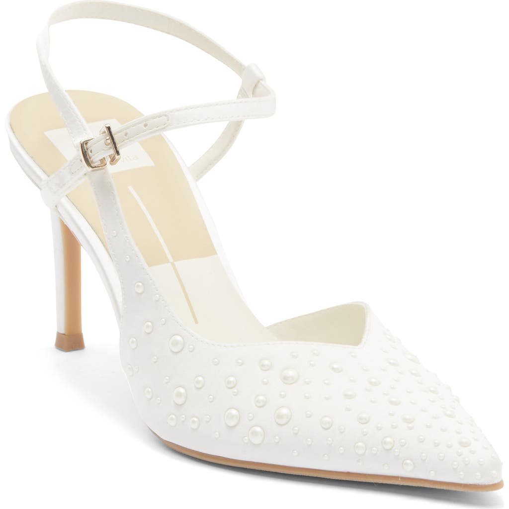 Dolce Vita Karly Embellished Pump In White