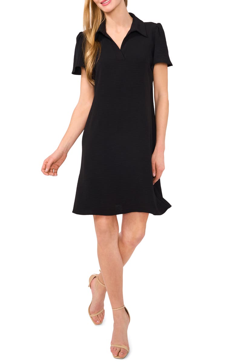 CeCe Flutter Sleeve Polo Dress, Main, color,