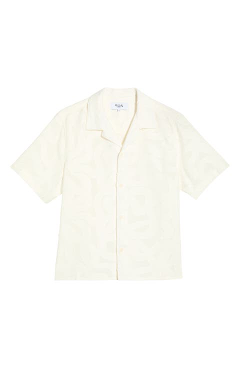 Curzon Abstract Jacquard Camp Shirt