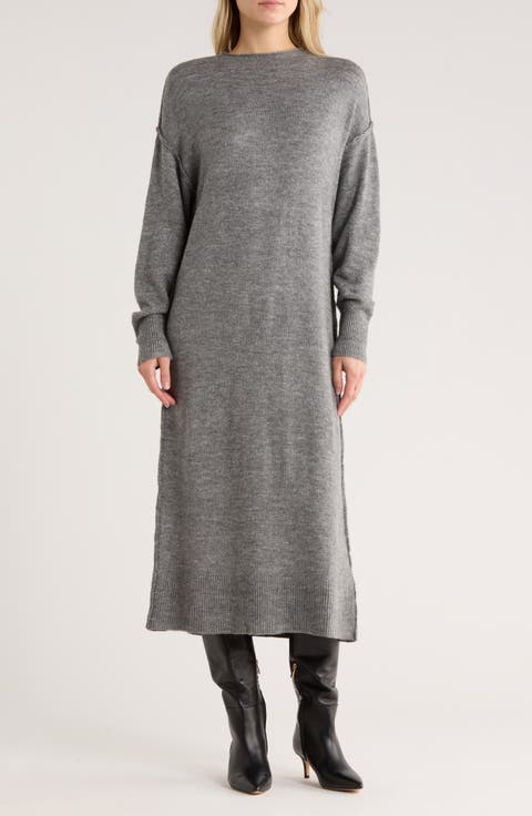 Tribeca Long Sleeve Midi Sweater Dress