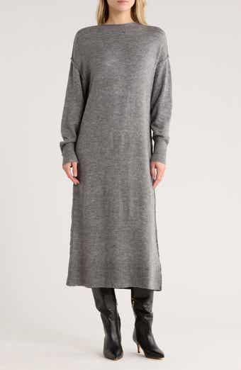 STITCHDROP Tribeca Long Sleeve Midi Sweater Dress