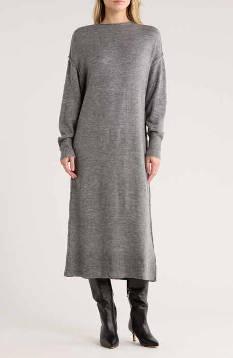 STITCHDROP Tribeca Long Sleeve Midi Sweater Dress