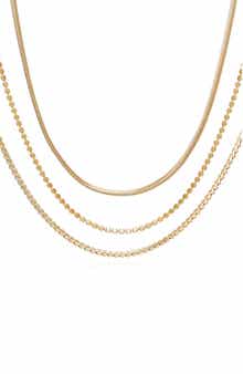 Vince Camuto Set of 3 Layered Chain Necklaces