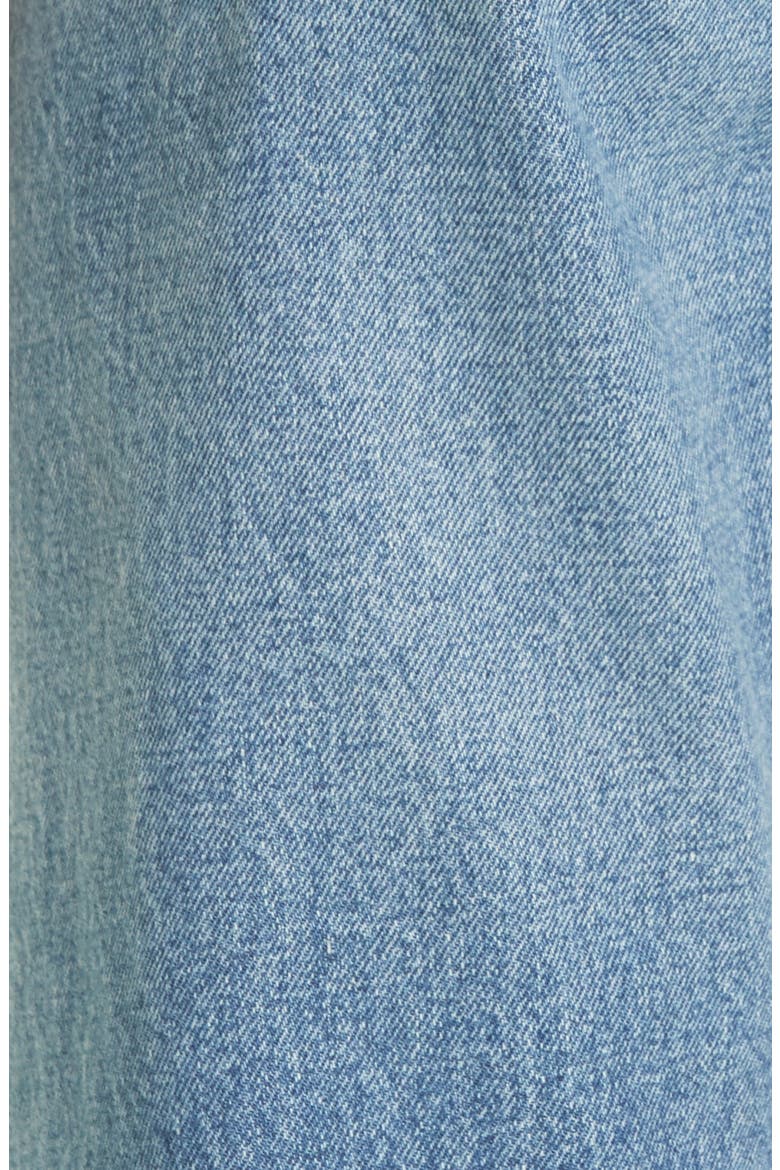 Ashley Wide Straight Leg Jeans, Alternate, color, BLUE