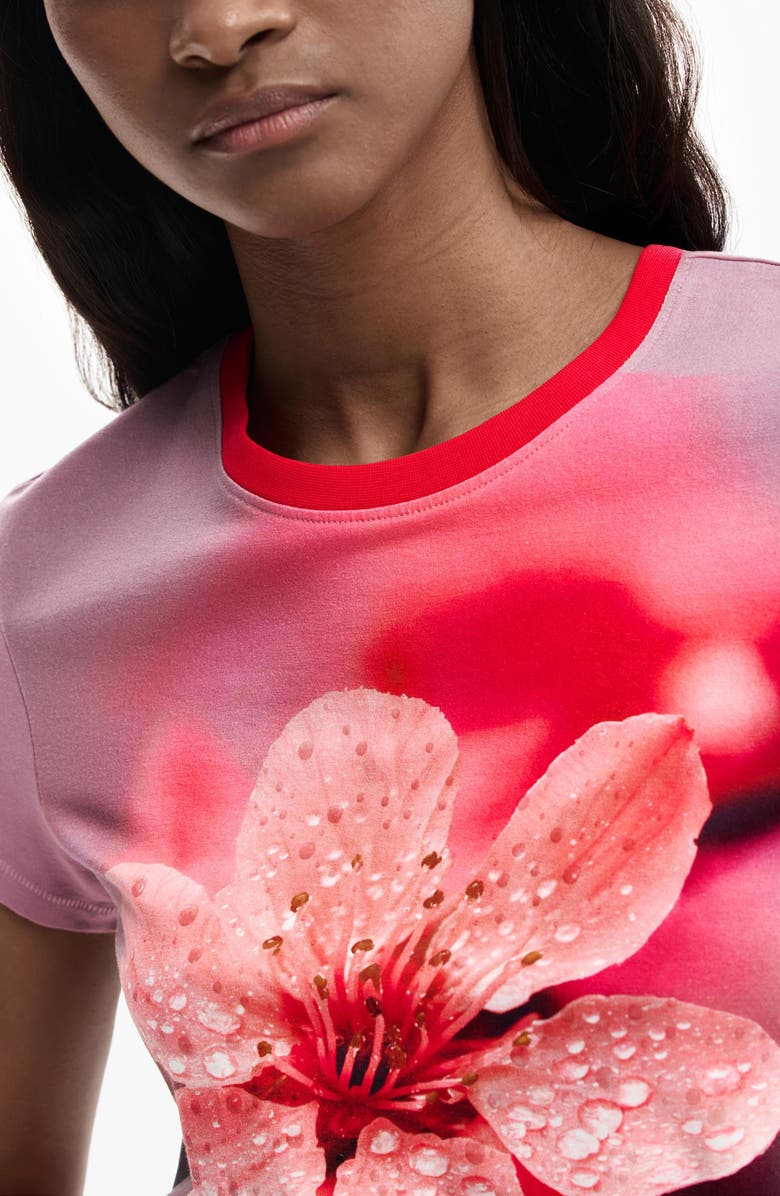 Desigual Floral Graphic T-Shirt, Alternate, color, 