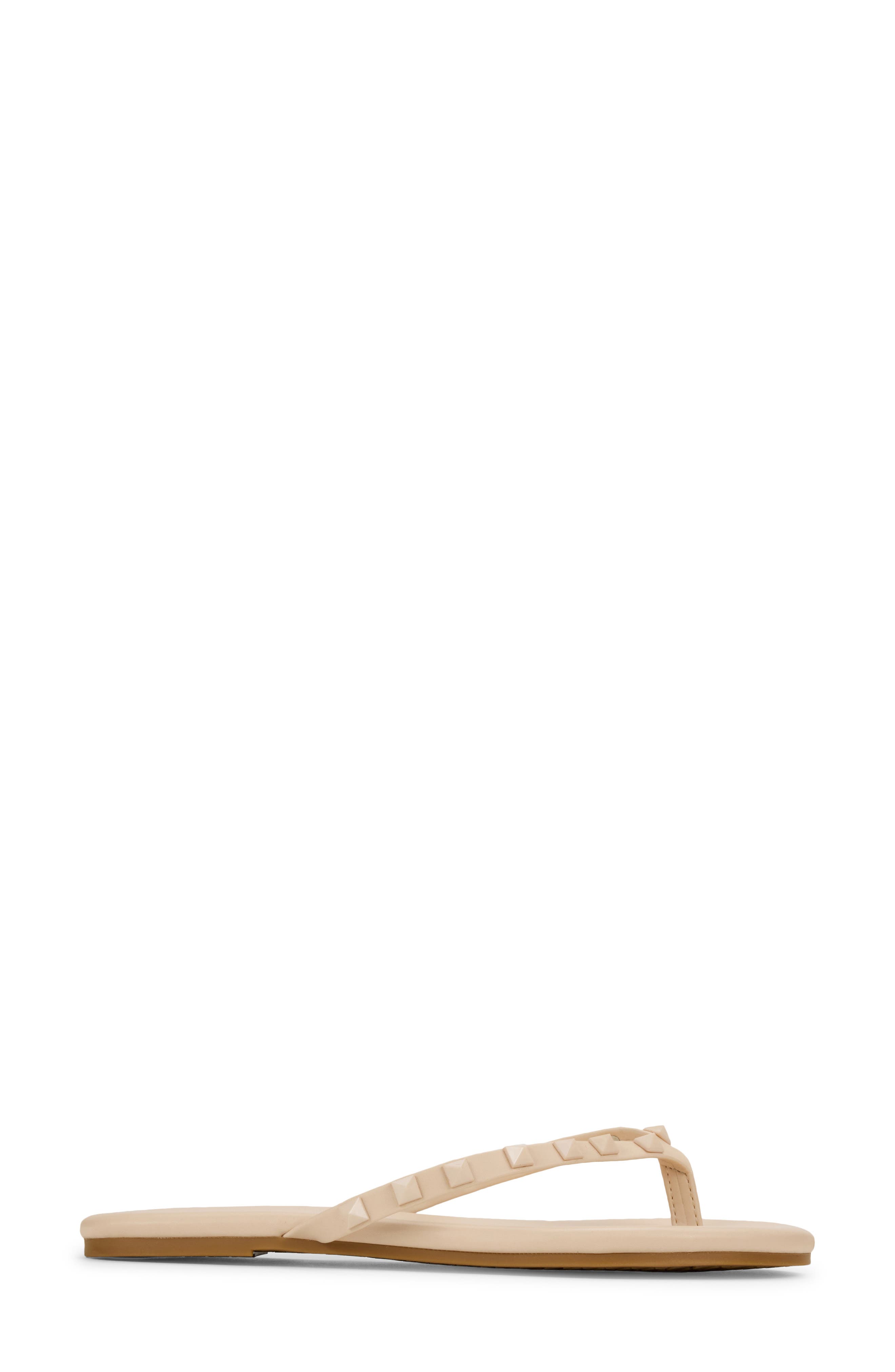 Yosi Samra Rivington Stud Flip Flop, Alternate, color, Beige
