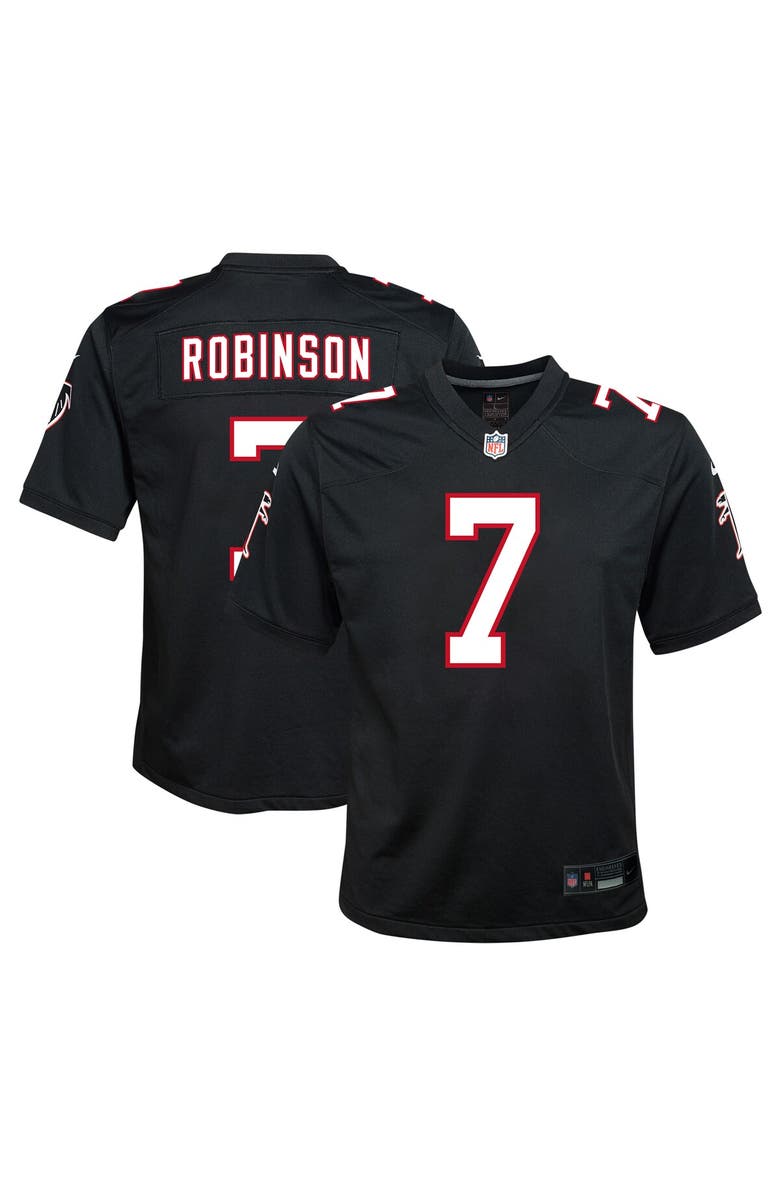 Nike Youth Nike Bijan Robinson Black Atlanta Falcons Alternate Player Game Jersey, Main, color, Black