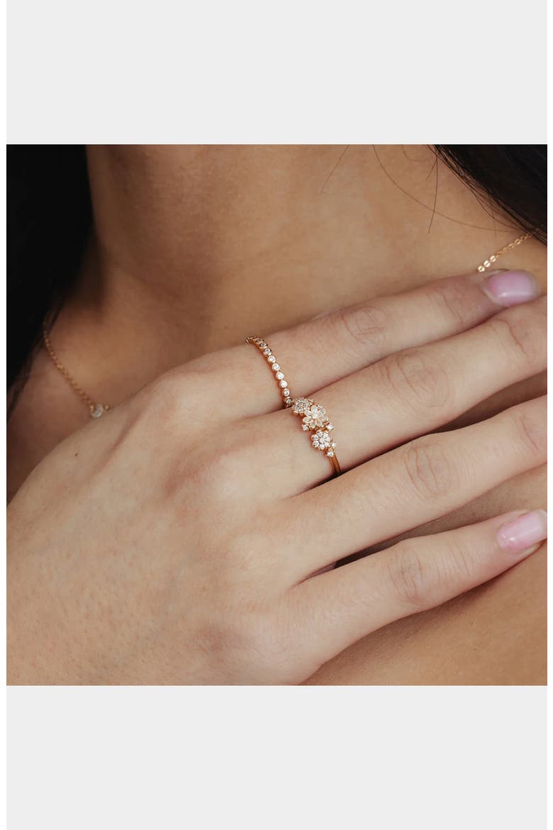 Flora Luxe Cocktail Ring, Alternate, color, GOLD VERMEIL
