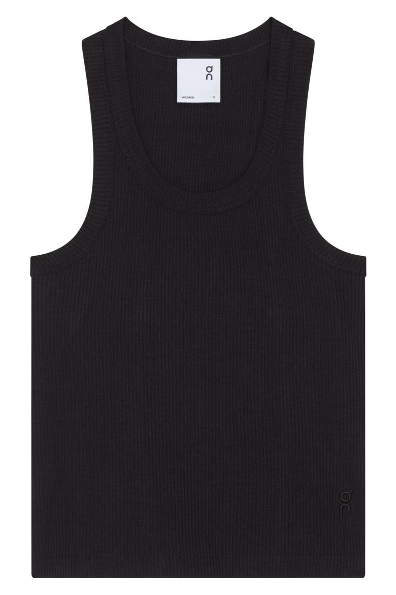 x Zendaya All Day Rib Tank, Alternate, color, BLACK