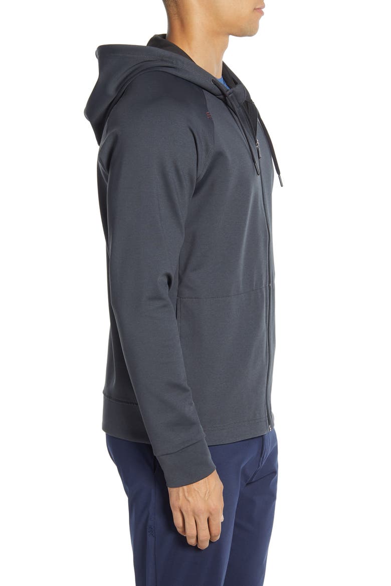 Spar Zip Hoodie, Alternate, color, BLACK HEATHER
