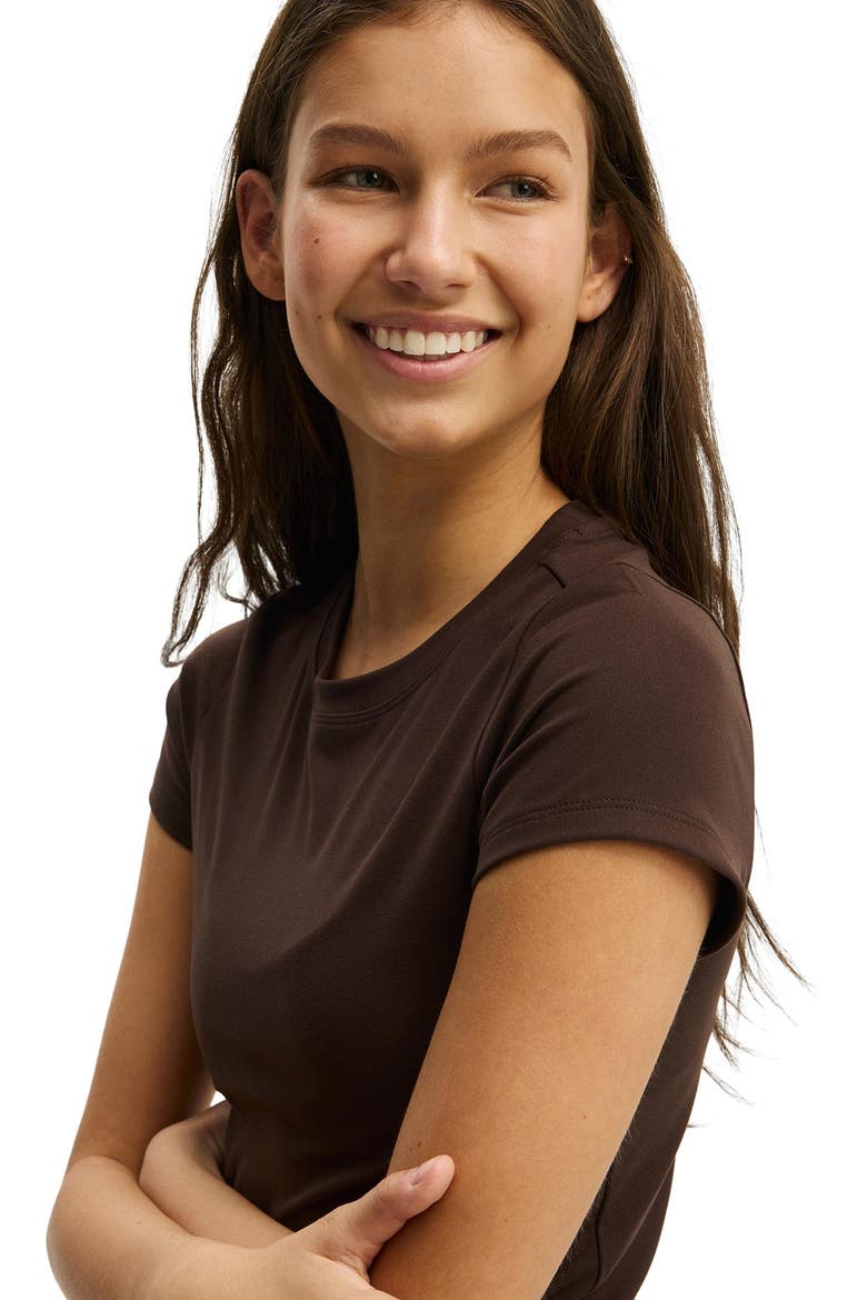 Women's Active Ultra Soft Fitted Tshirt, Alternate, color, French Roast