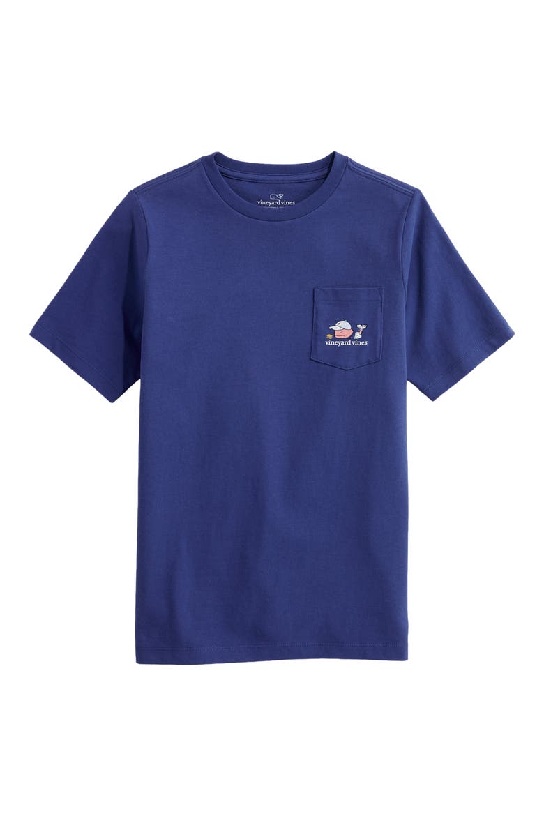 Kids' Camper Glow in the Dark Pocket Graphic T-Shirt, Main, color, MOONSHINE