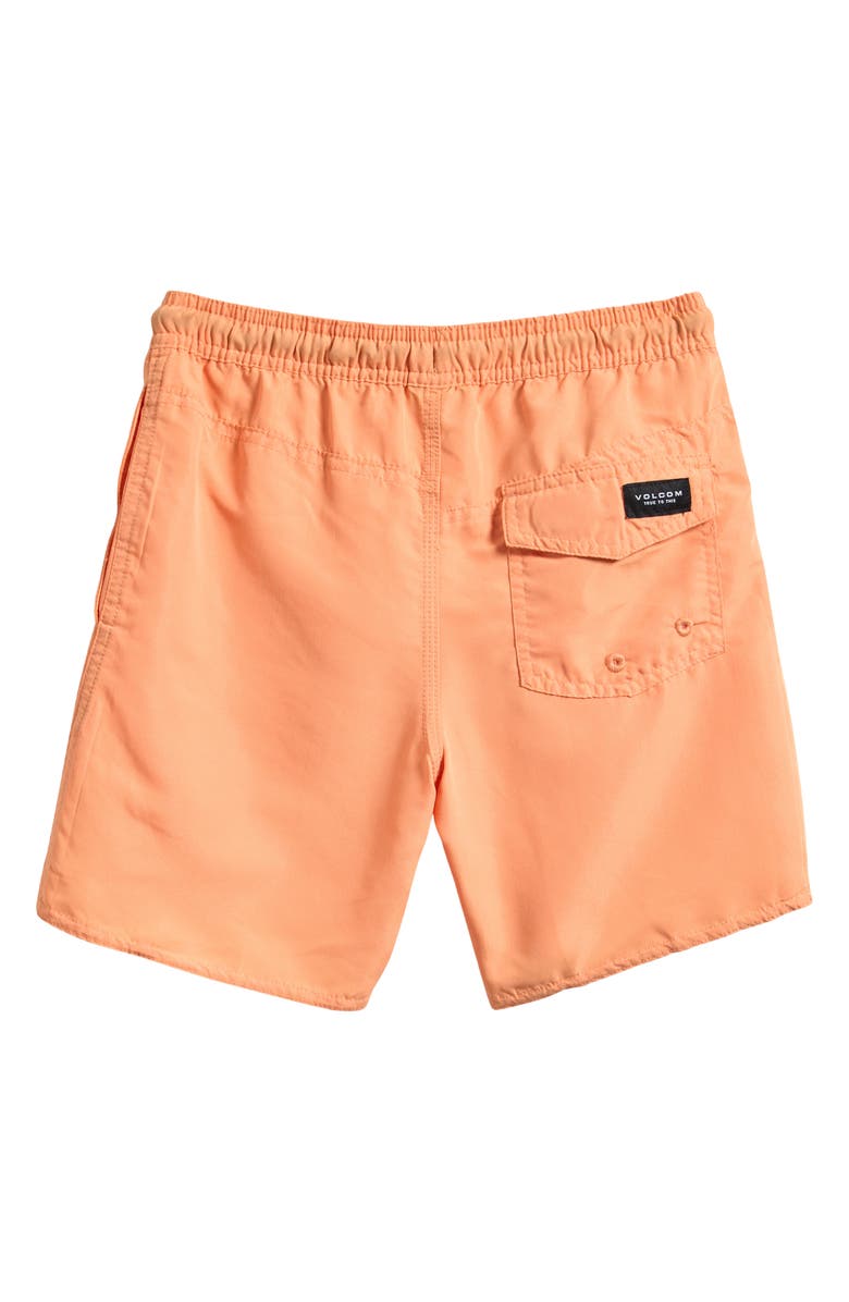 Volcom Kids' Center Swim Trunks, Alternate, color, Peach