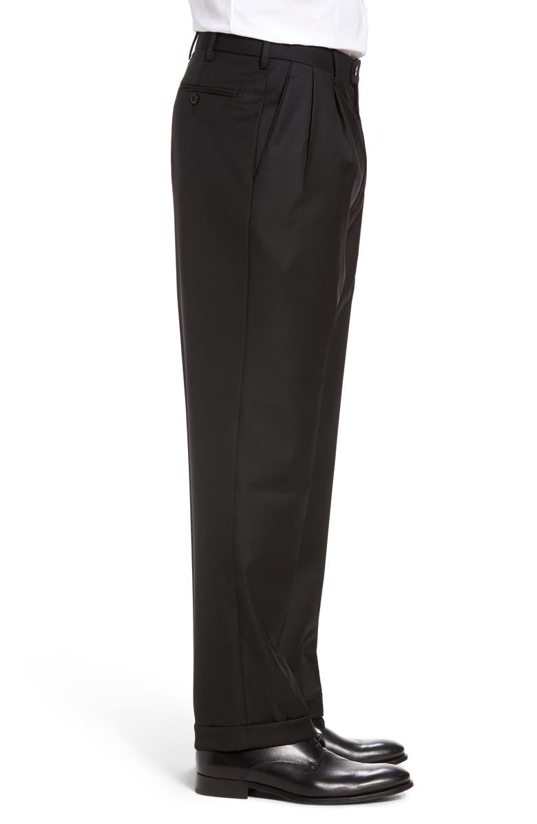 Zanella Bennett Straight Leg Pleated Dress Pants, Alternate, color, 
