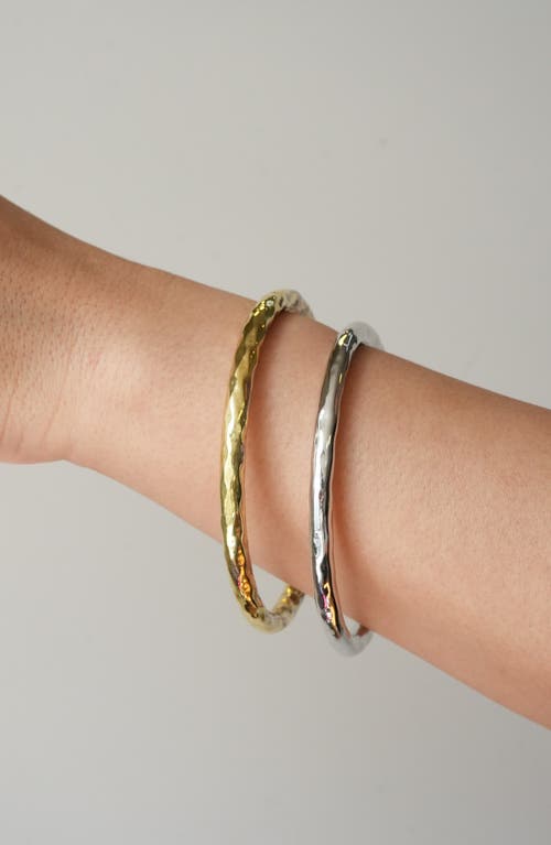 Argento Vivo Set Of 2 Hammered Bangles