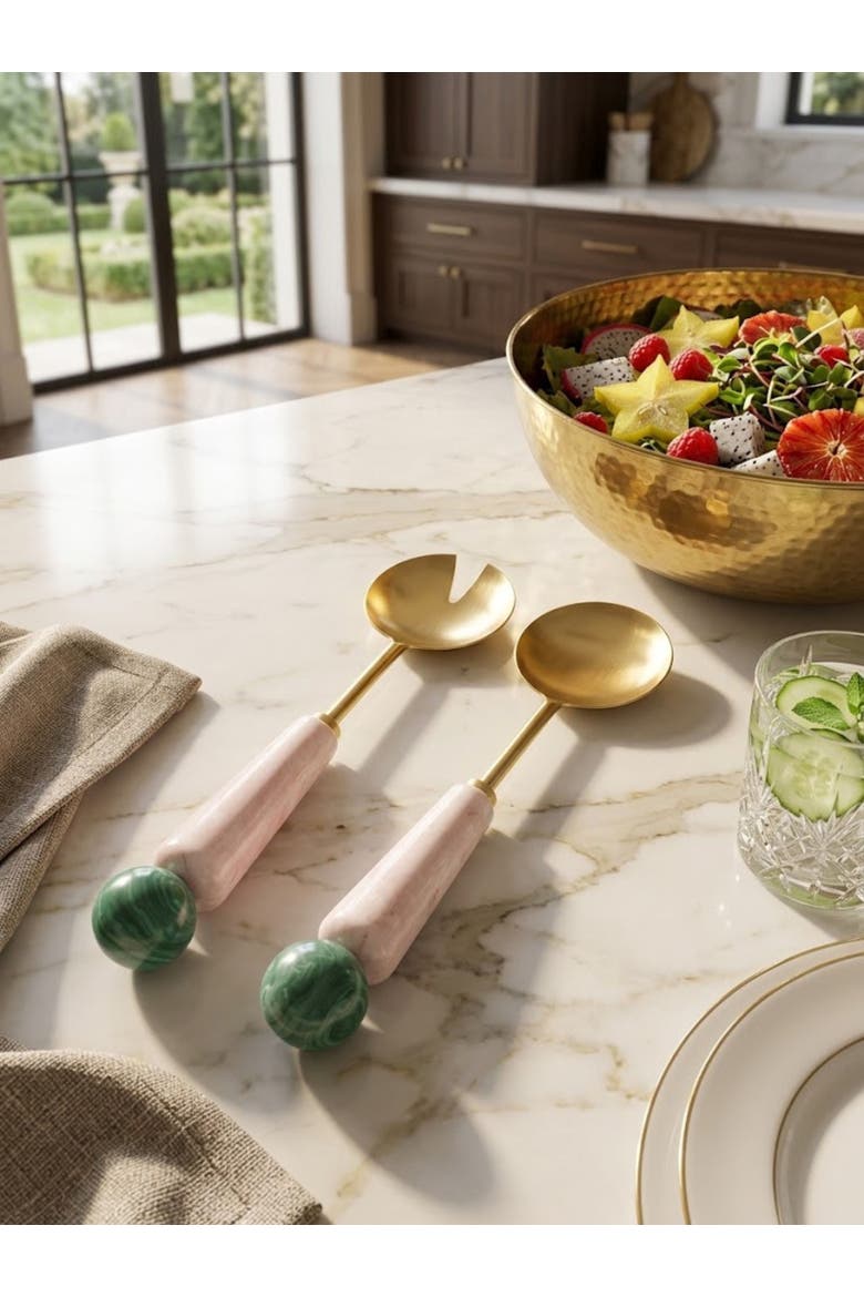 Copenhagen Salad Servers, Set of 2, Alternate, color, Multicolored