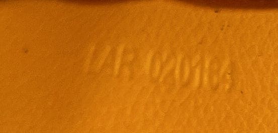 Pre-Owned Goyard Saigon Top Handle Bag Coated Canvas with Leather Mini, Alternate, color, Blue