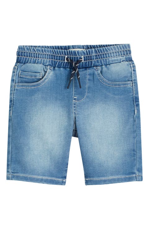 Kids' Pull-On Knit Denim Shorts (Toddler & Little Kid)