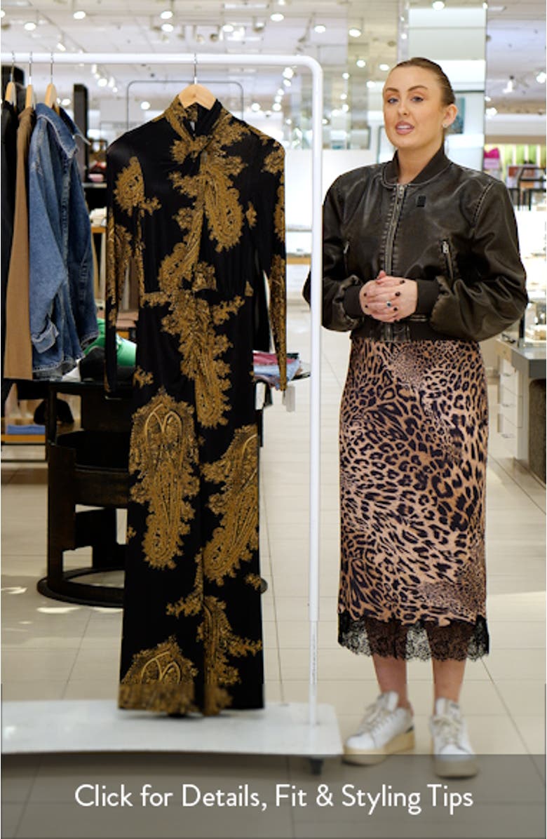 Mina Twist Front Long Sleeve Maxi Dress, sales video thumbnail